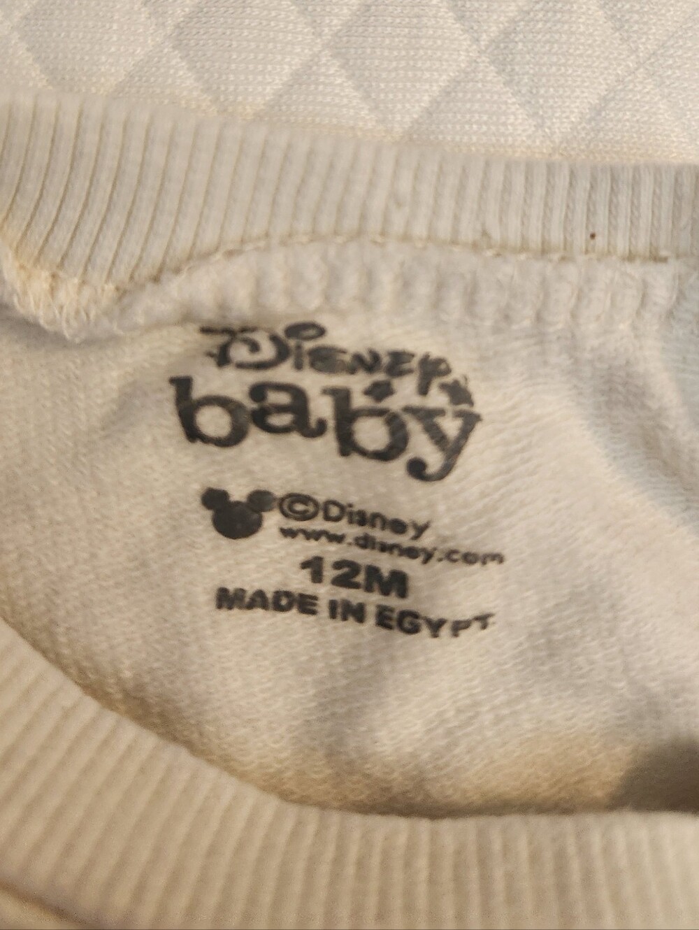 Disney White & Rust Mickey Raglan Sweatshirt - Picture 2 of 2